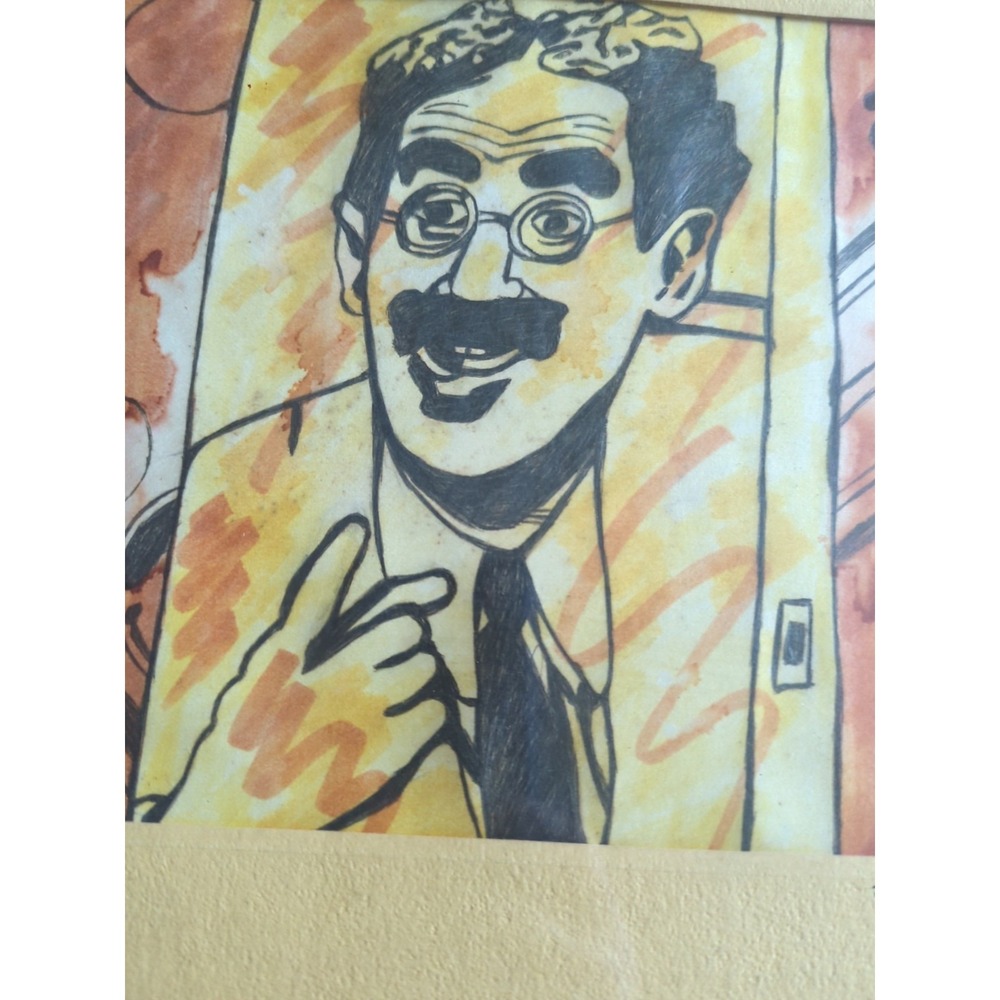 Vintage 1979 Joel Washington Original Sketch Caricature Groucho Marx - Picture 6 of 9